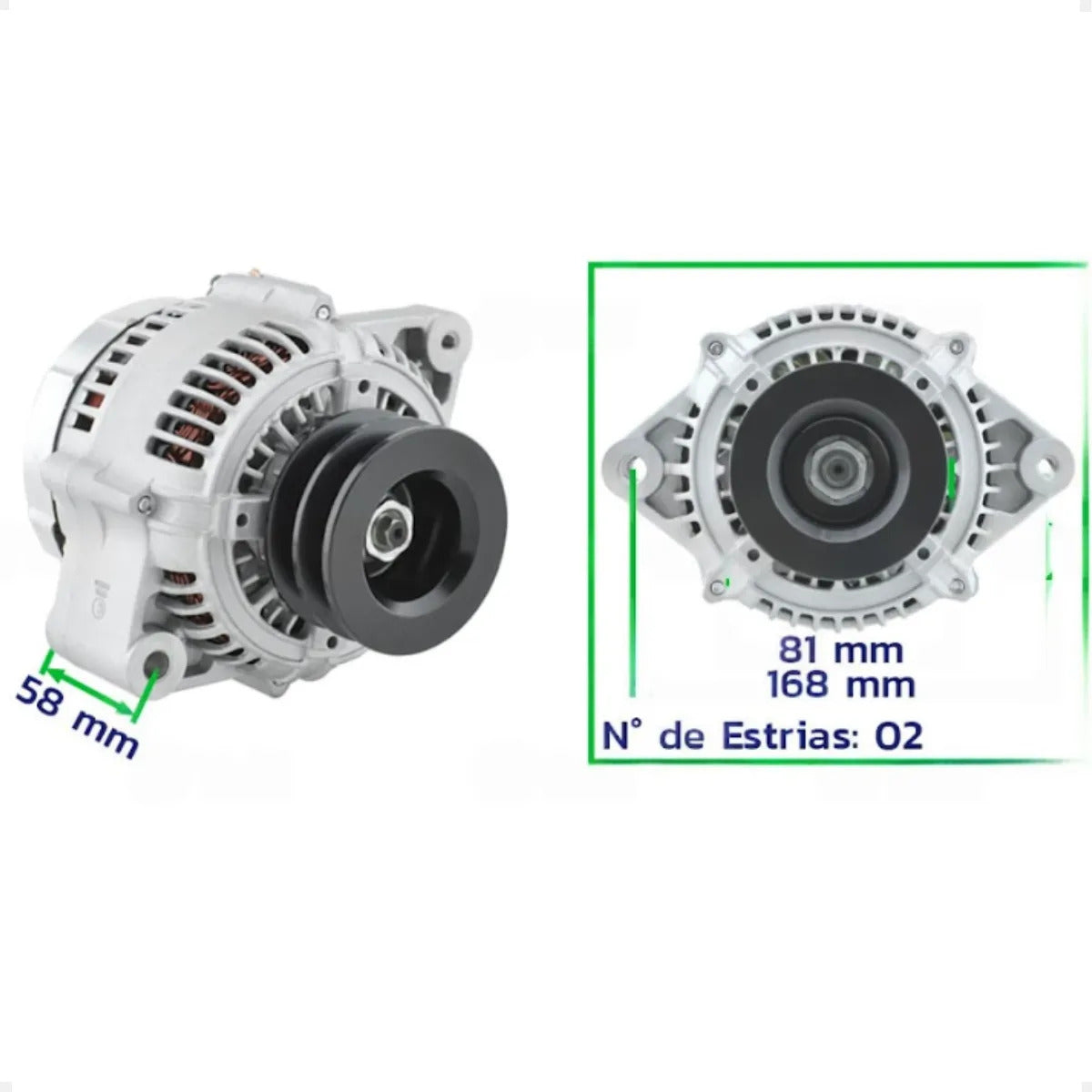 Alternador Caterpillar It14b 914 914g 1995 Em Diante 24v 50a