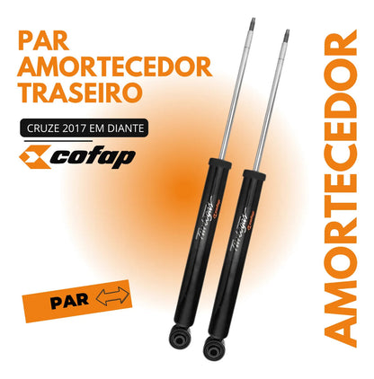Par Amortecedor Traseiro Cofap Cruze 1.4 16v Turbo Sedan