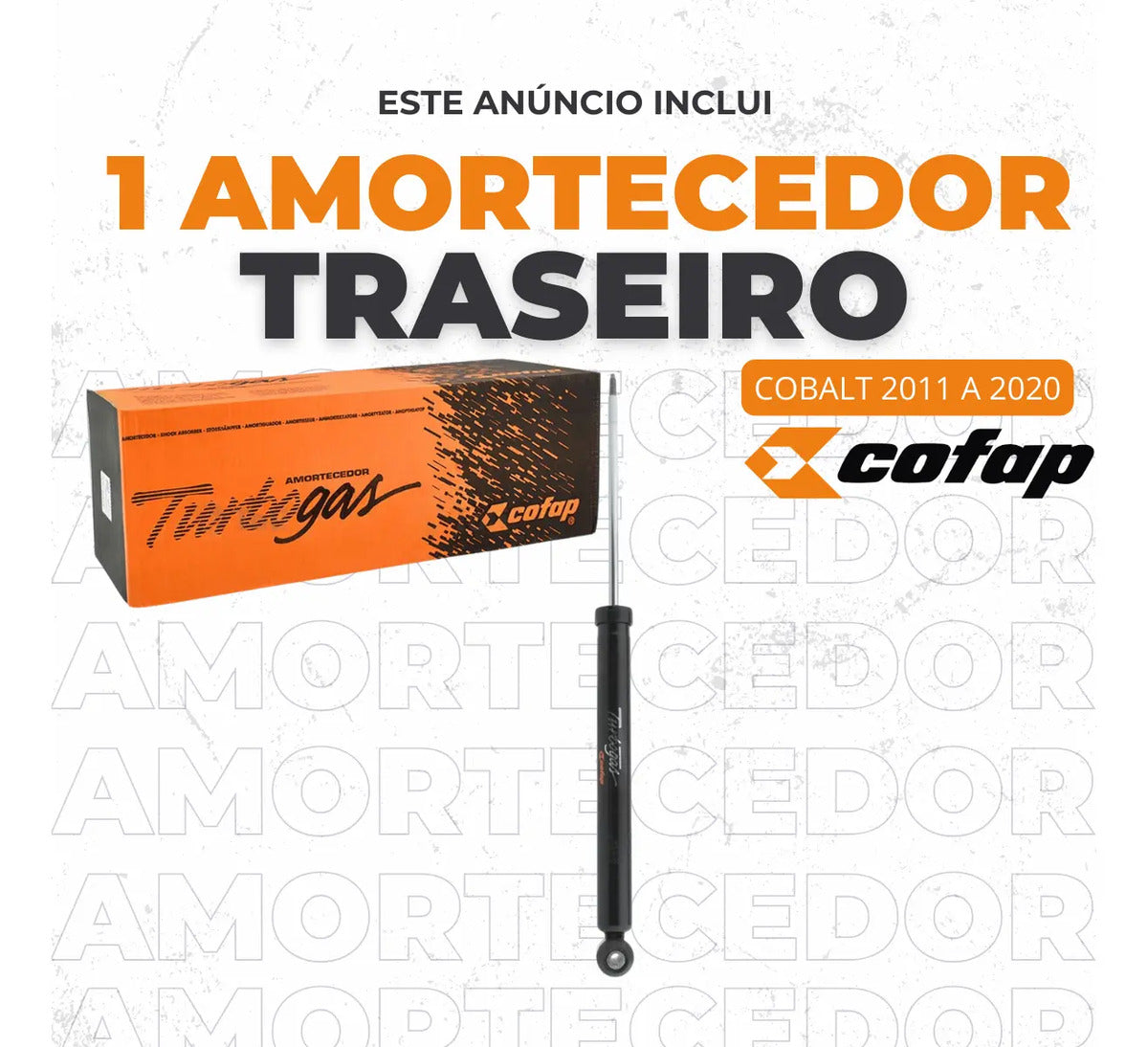 Amortecedor Traseiro Cobalt 2012 A 2021 Original Cofap