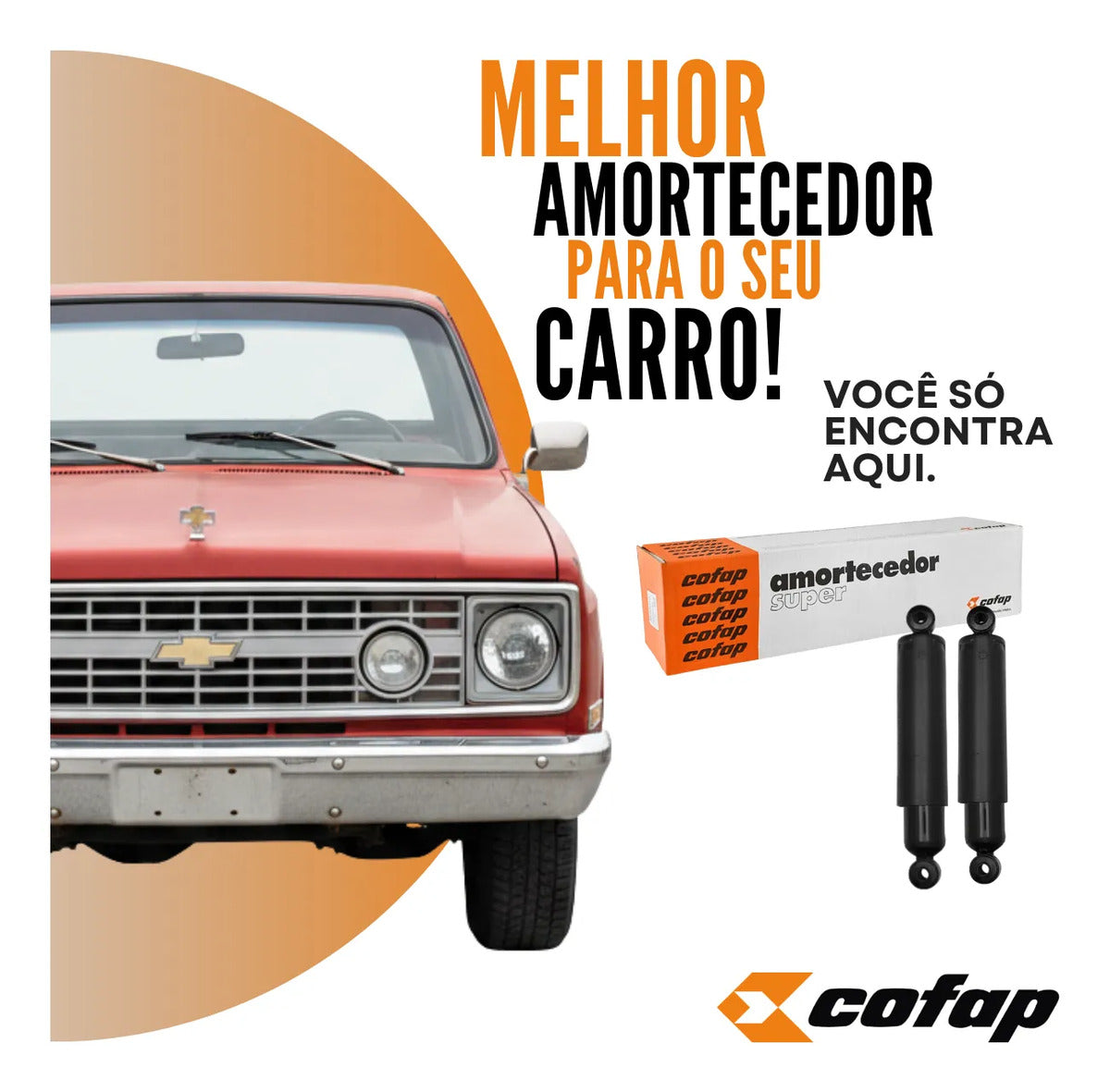 Par Amortecedor Traseiro Veraneio 1981 A 1988 Cofap 04201141