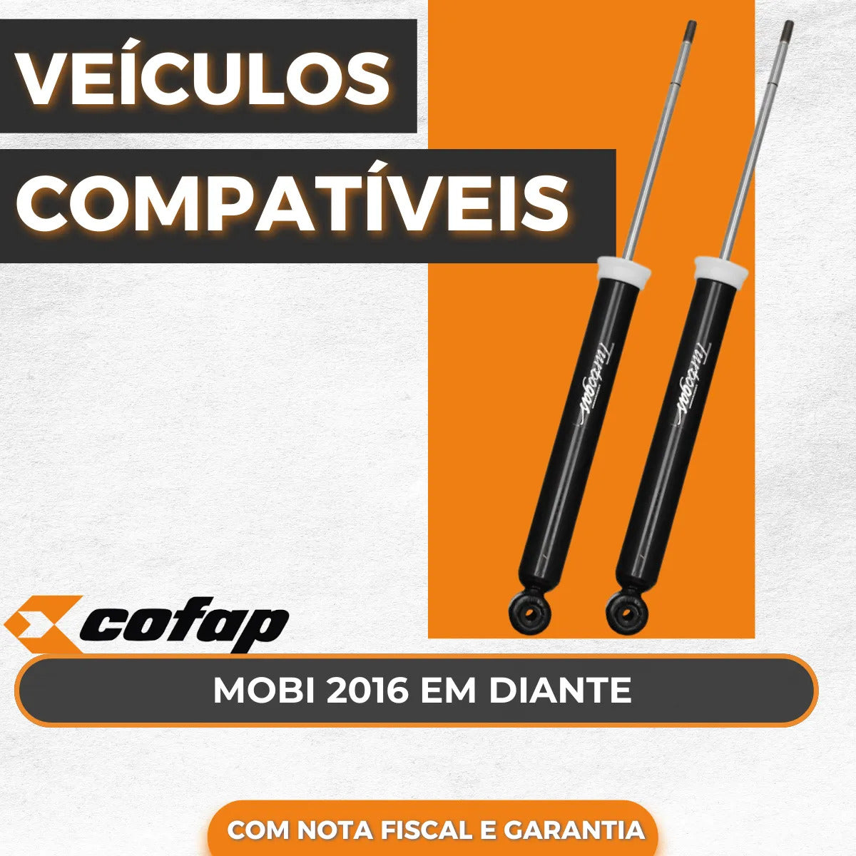 Par Amortecedor Traseiro Mobi 1.0 Flex Original Cofap