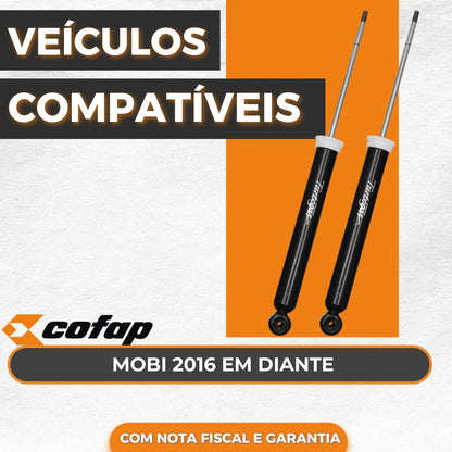 Par Amortecedor Traseiro Mobi 1.0 Flex Original Cofap