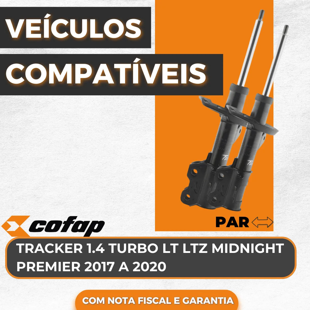 Par Amortecedor Dianteiro Tracker 1.4 2017 A 2020 Cofap