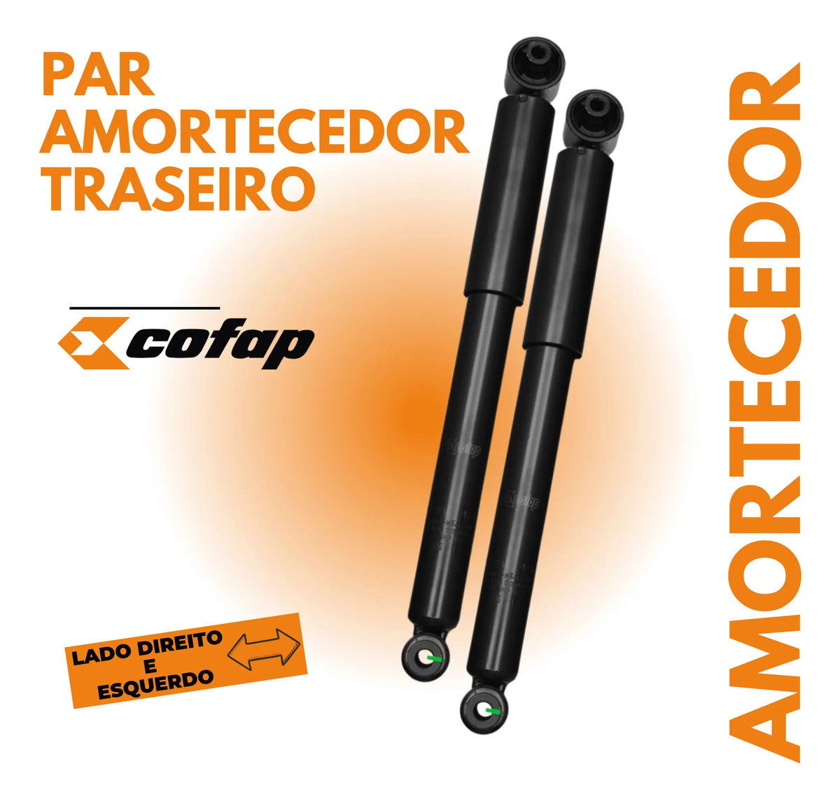 Par Amortecedor Traseiro Sentra Cofap Turbogas 07/11
