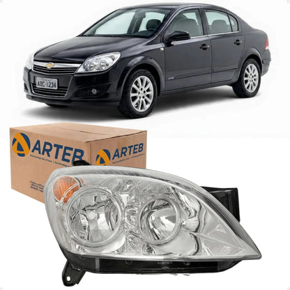 Farol Gm Vectra Sedan 2006 A 2008 Regulagem Manual Arteb