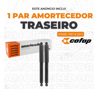 Par Amortecedor Traseiro Vw Kombi 1.4 1997 À 2013 Cofap