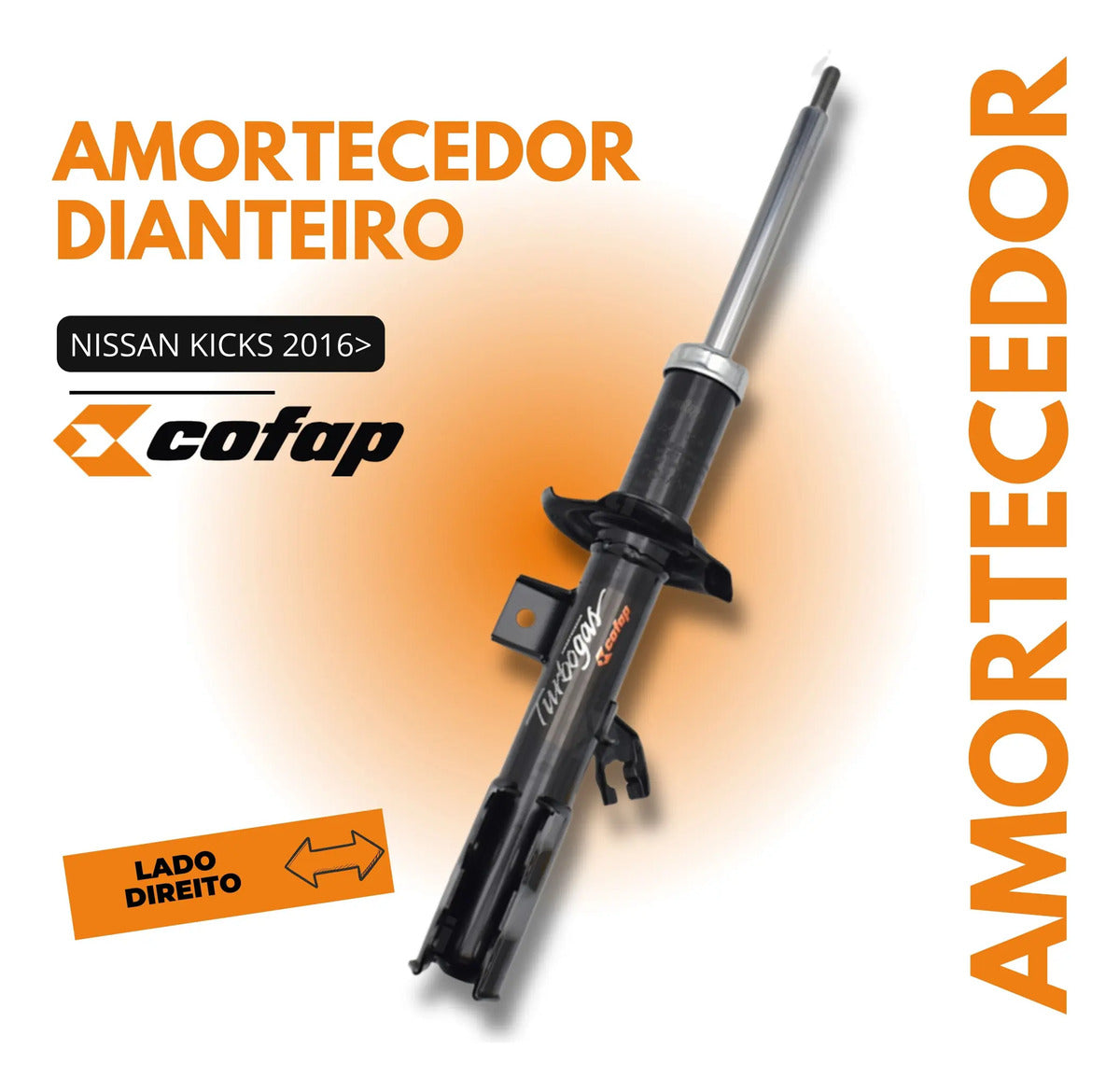 Amortecedor Dianteiro Direito Kicks 2016 Cofap Gp30584