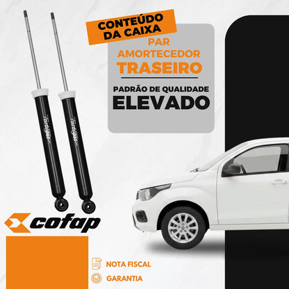 Par Amortecedor Traseiro Mobi 1.0 Flex Original Cofap