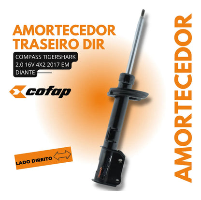 Amortecedor Traseiro Direito Compass 4x2 2017 Diante - Cofap