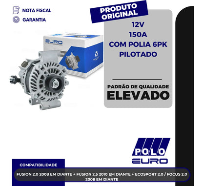 Alternador Fusion 2.0 2.5 Focus Ecosport 2.0 2008+ 12v 150a