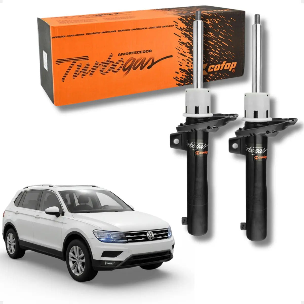 Par Amortecedor Dianteiro Cofap Tiguan 2018 A 2021