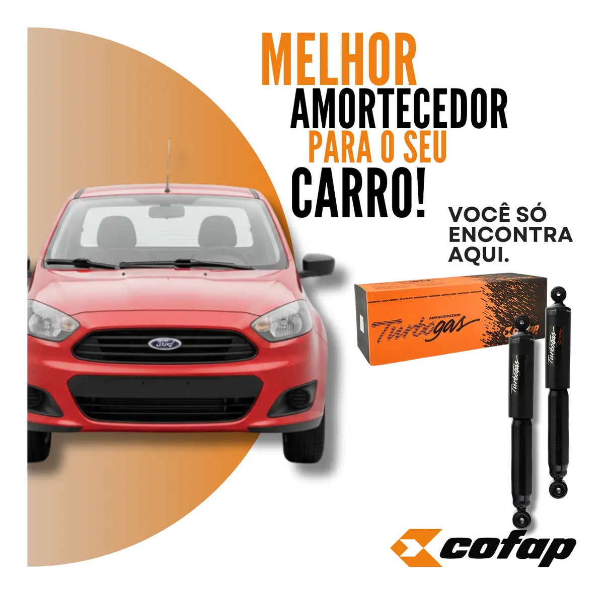 Par Amortecedor Traseiro  Courier Cofap Original Gbl1078