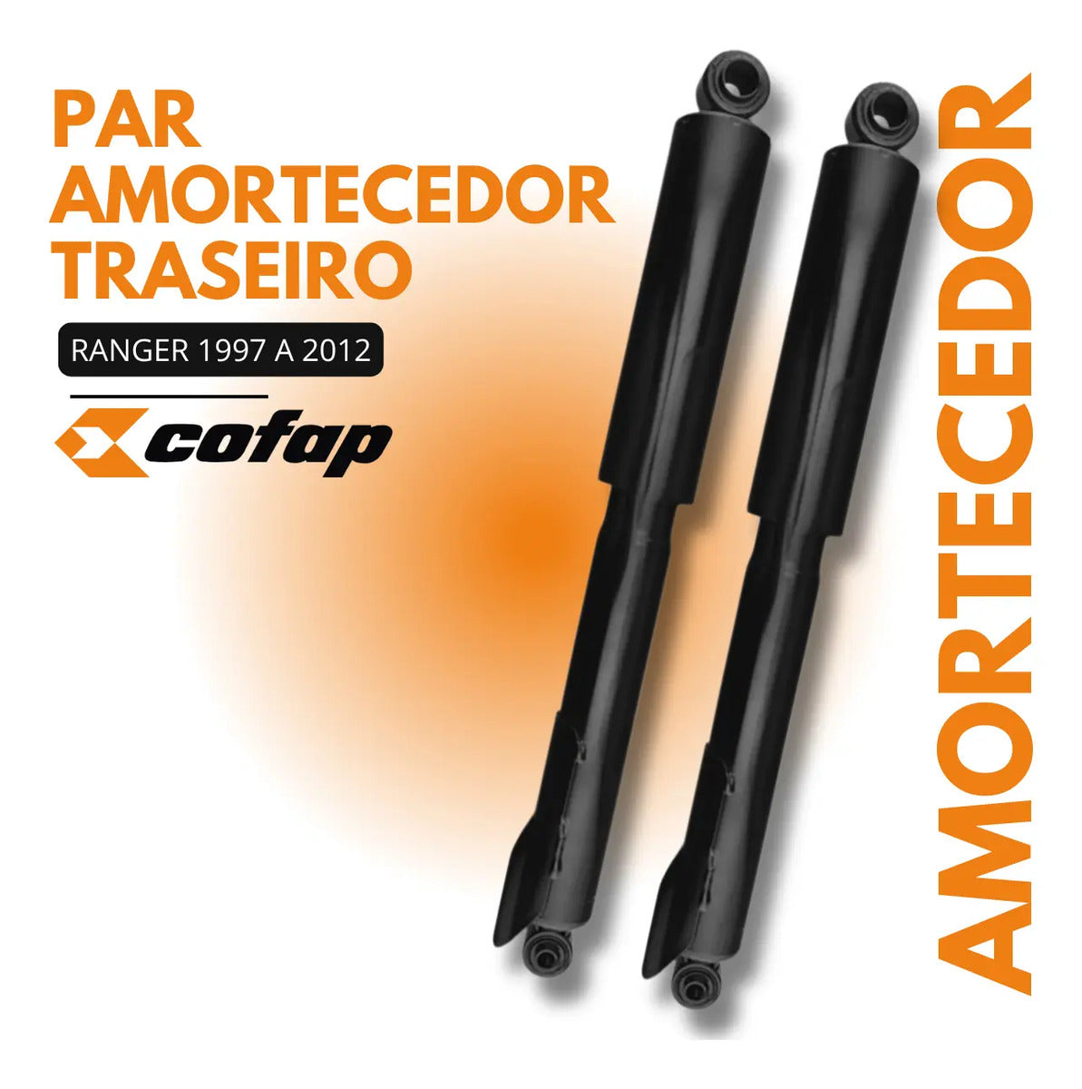 Par Amortecedor Traseiro Ranger Black 2.2 Diesel 4x2 Cofap