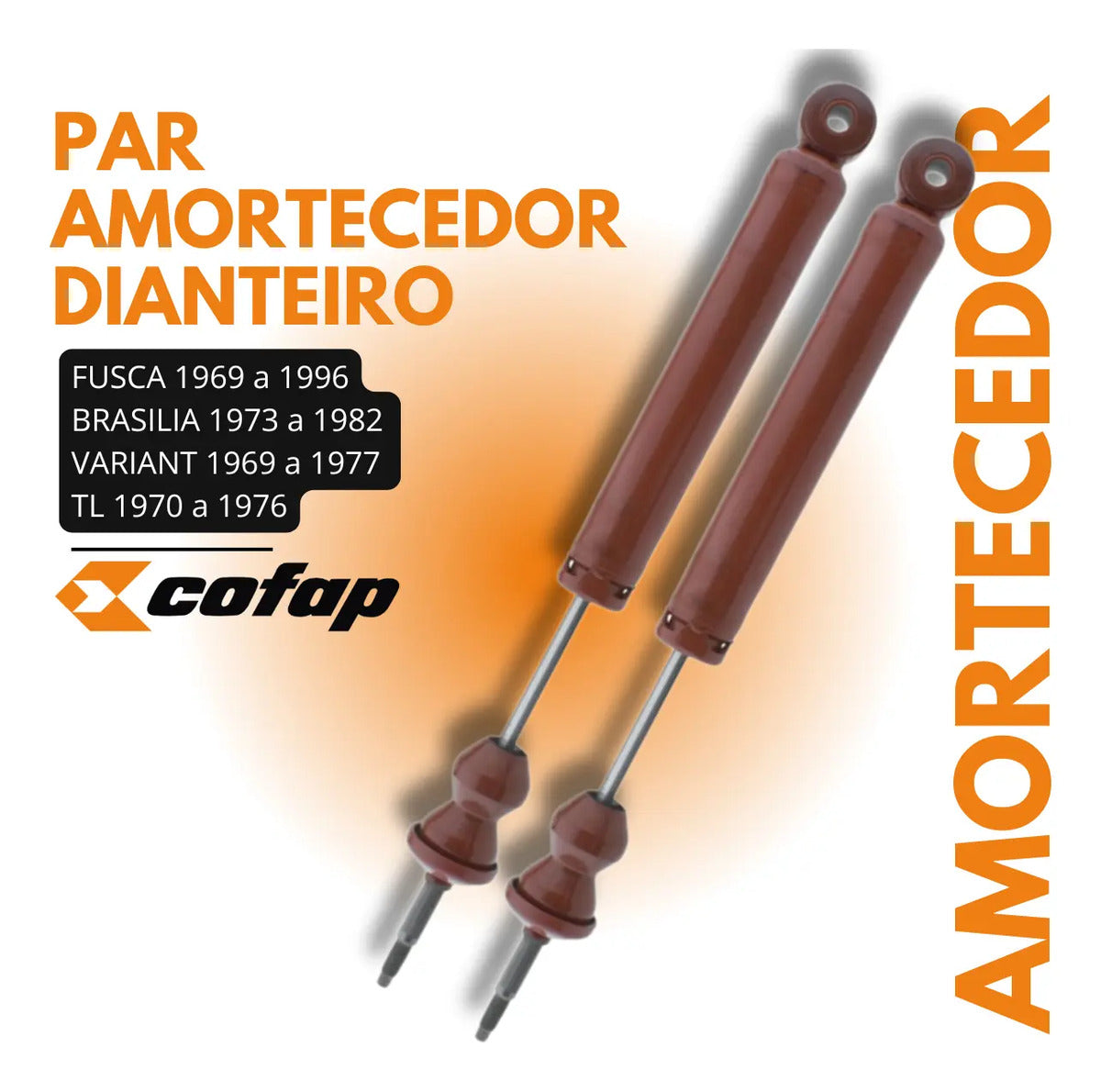 Par Amortecedor Dianteiro Variant 1969 A 1977 - Cofap