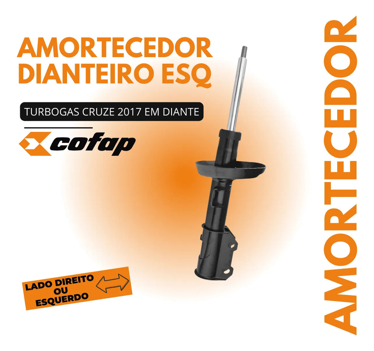 Amortecedor Dianteiro Esquerdo Cruze 2017 Em Diante - Cofap