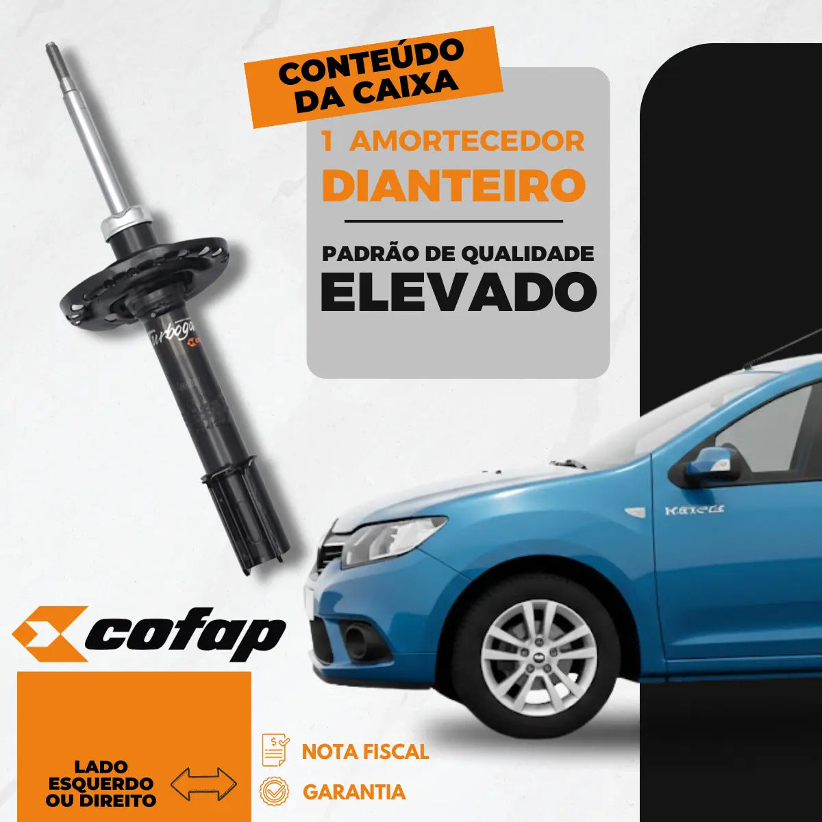 Amortecedor Dianteiro Sandero 1.0 2014 2015 2016 Cofap