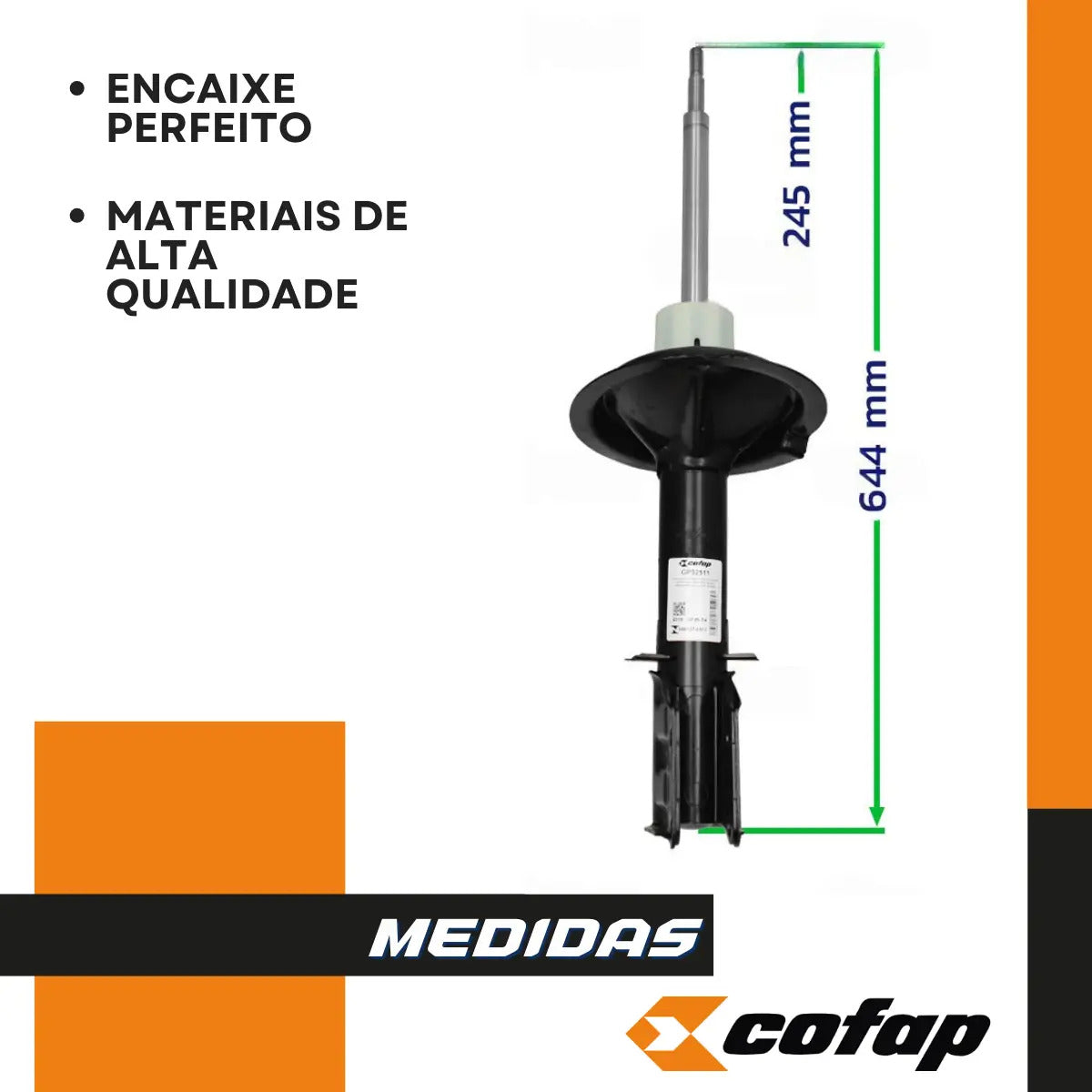 Par Amortecedor Dianteir Doblo Adventure Original Cofap 2012