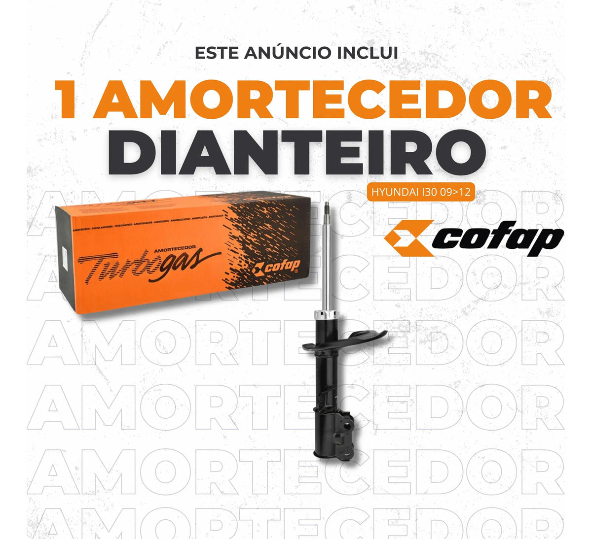 Amortecedor Dianteiro Esq I30 09 - 12 Cofap Gp33205