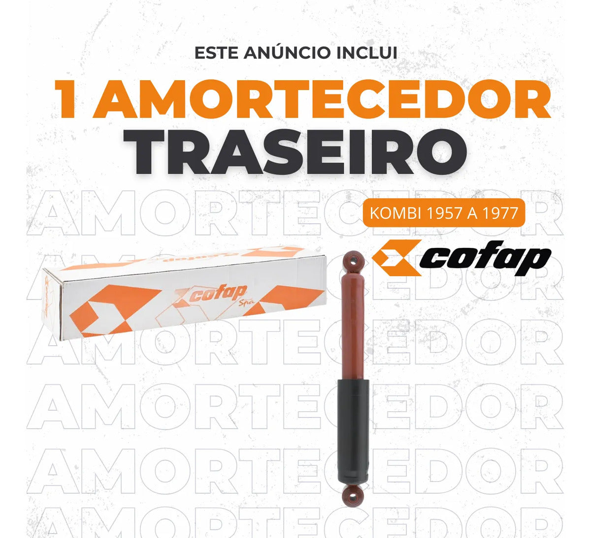 Amortecedor Traseiro Cofap Sb27449 Vw Kombi 1957 A 1977
