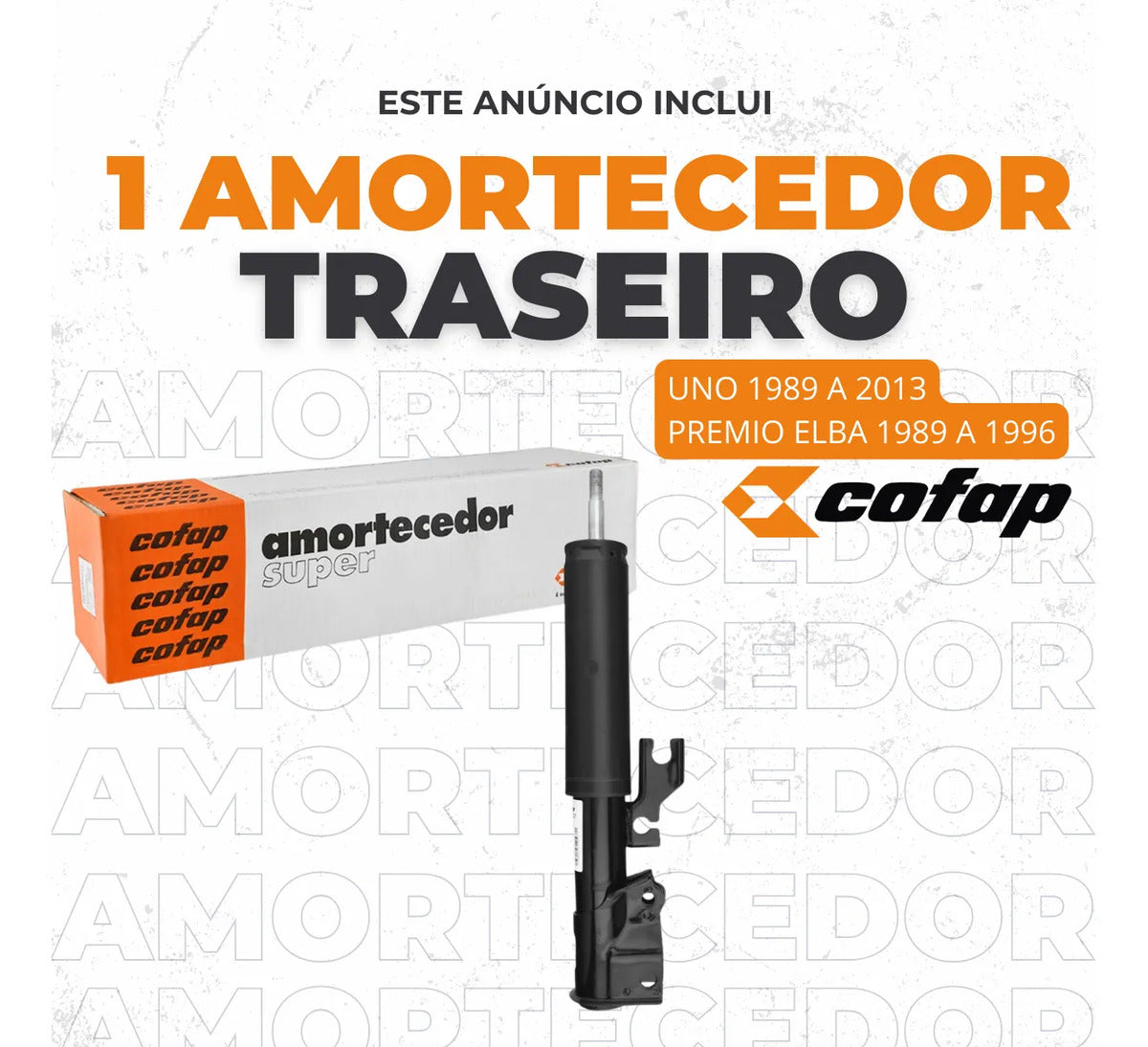 Amortecedor Traseiro Cofap  Premio Elba 89/96