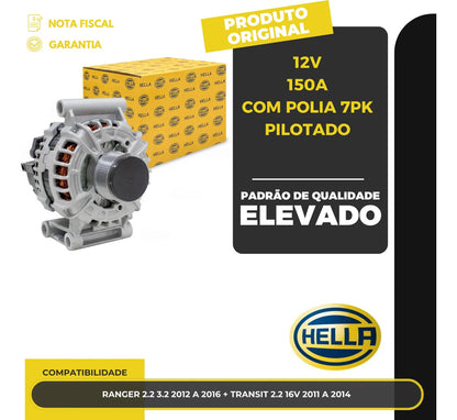 Alternador Ranger 2.2 3.2 Transit 2.2 2011 A 2016 12v 150a