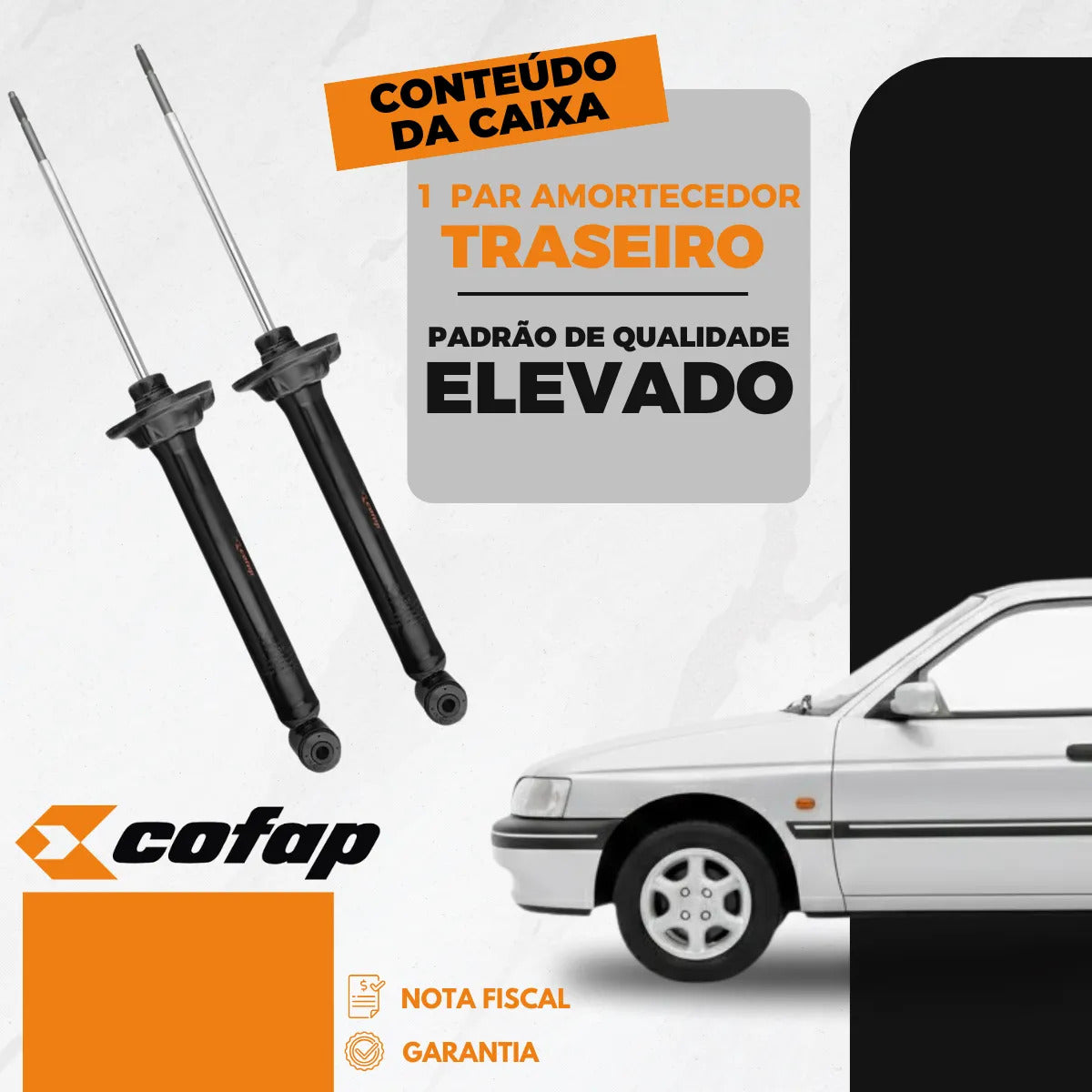 Par Amortecedor Traseiro Verona 93/96 Logus Pointer Cofap