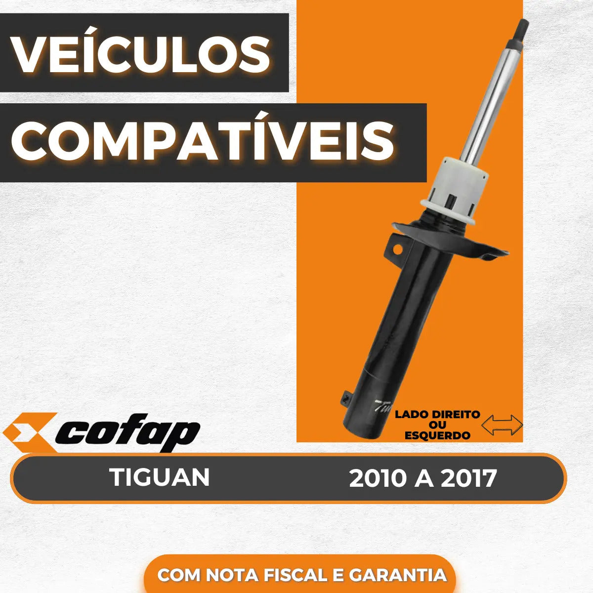 Amortecedor Dianteiro Tiguan 2012 Original Cofap Novo