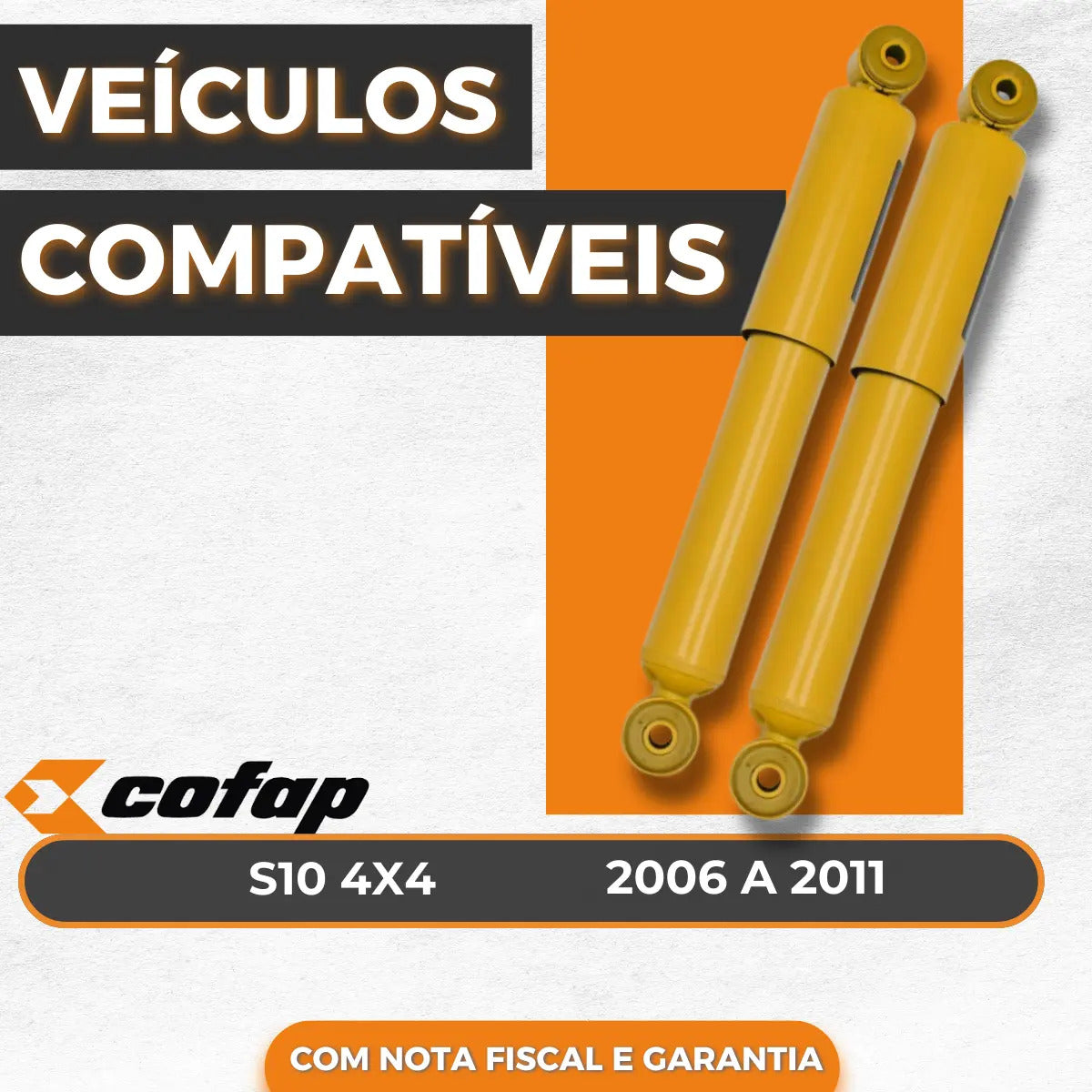 Par Amortecedor Dianteiro Cofap S10 4x4 06/2006 A 2011