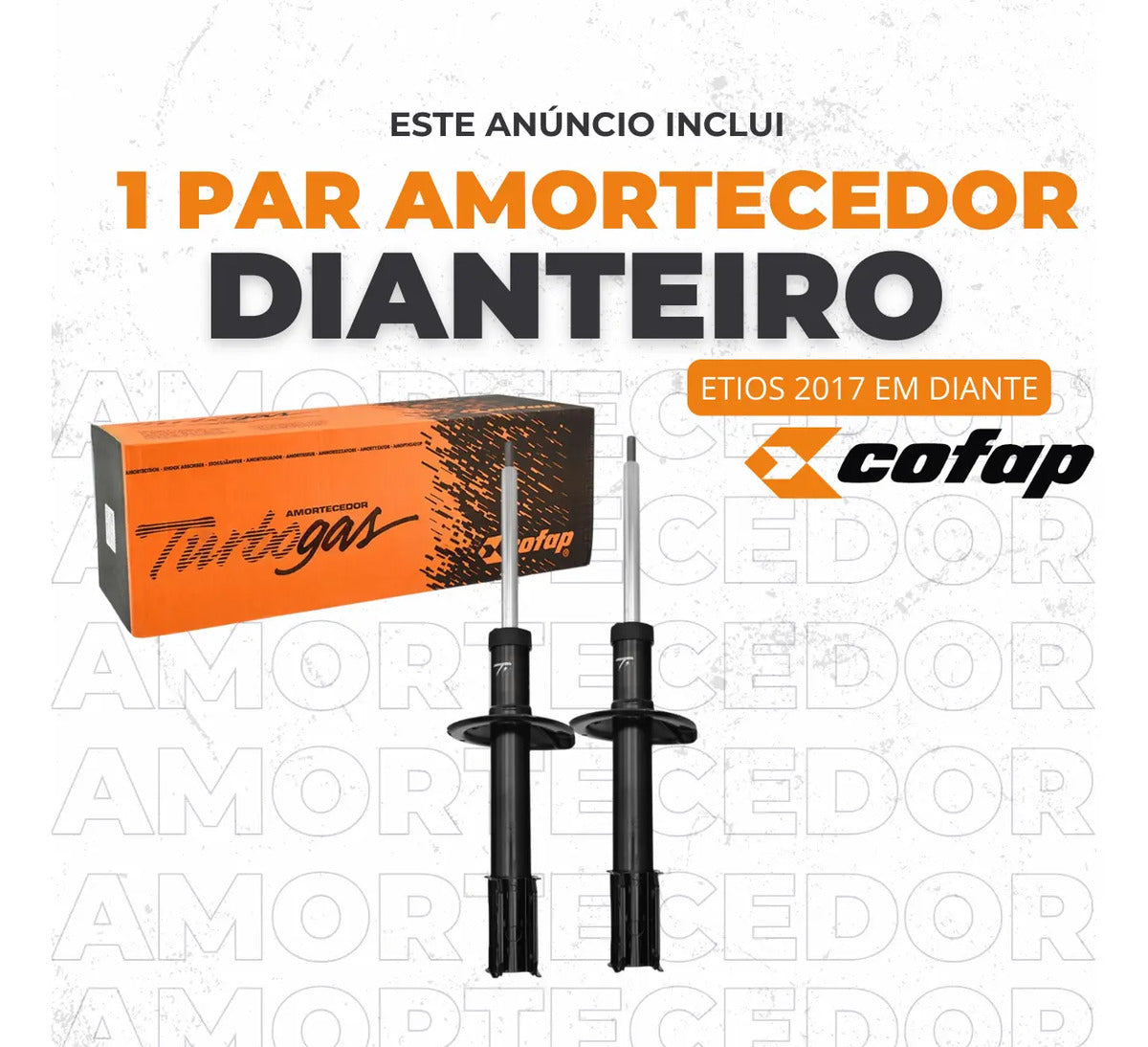 Par Amortecedor Dianteiro Toyota Etios 2017/.. Cofap