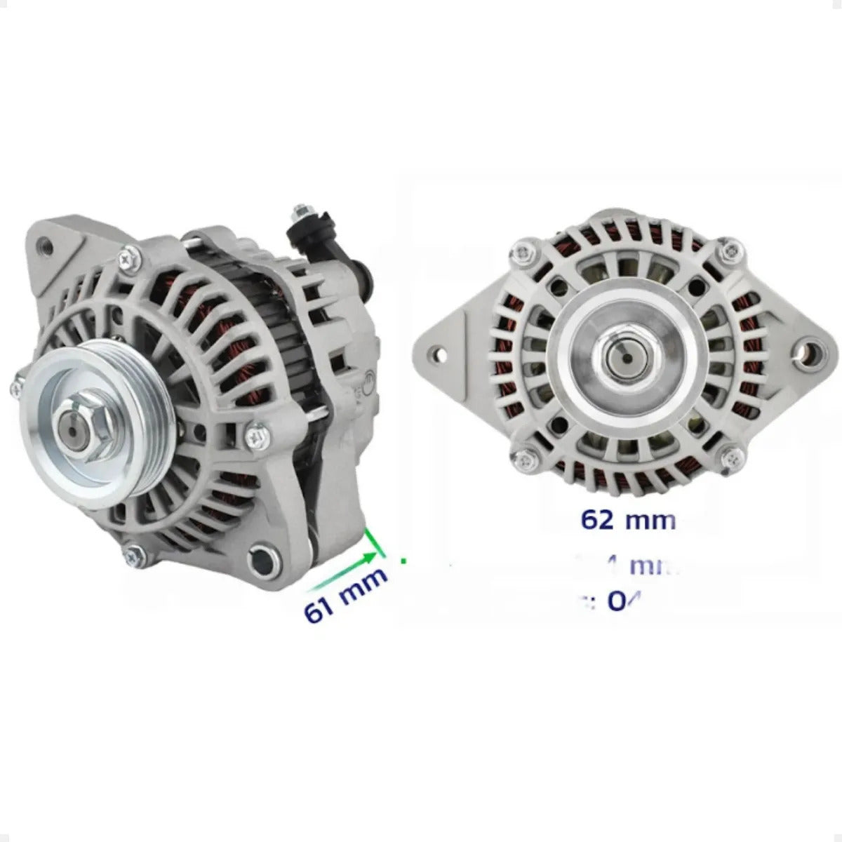 Alternador Civic 1.6 1998 A 2005 12v75a Com Polia 4pk