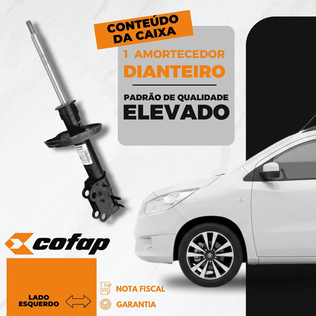 Amortecedor Dianteiro Esquerdo Spin 2015 Cofap Gp30589