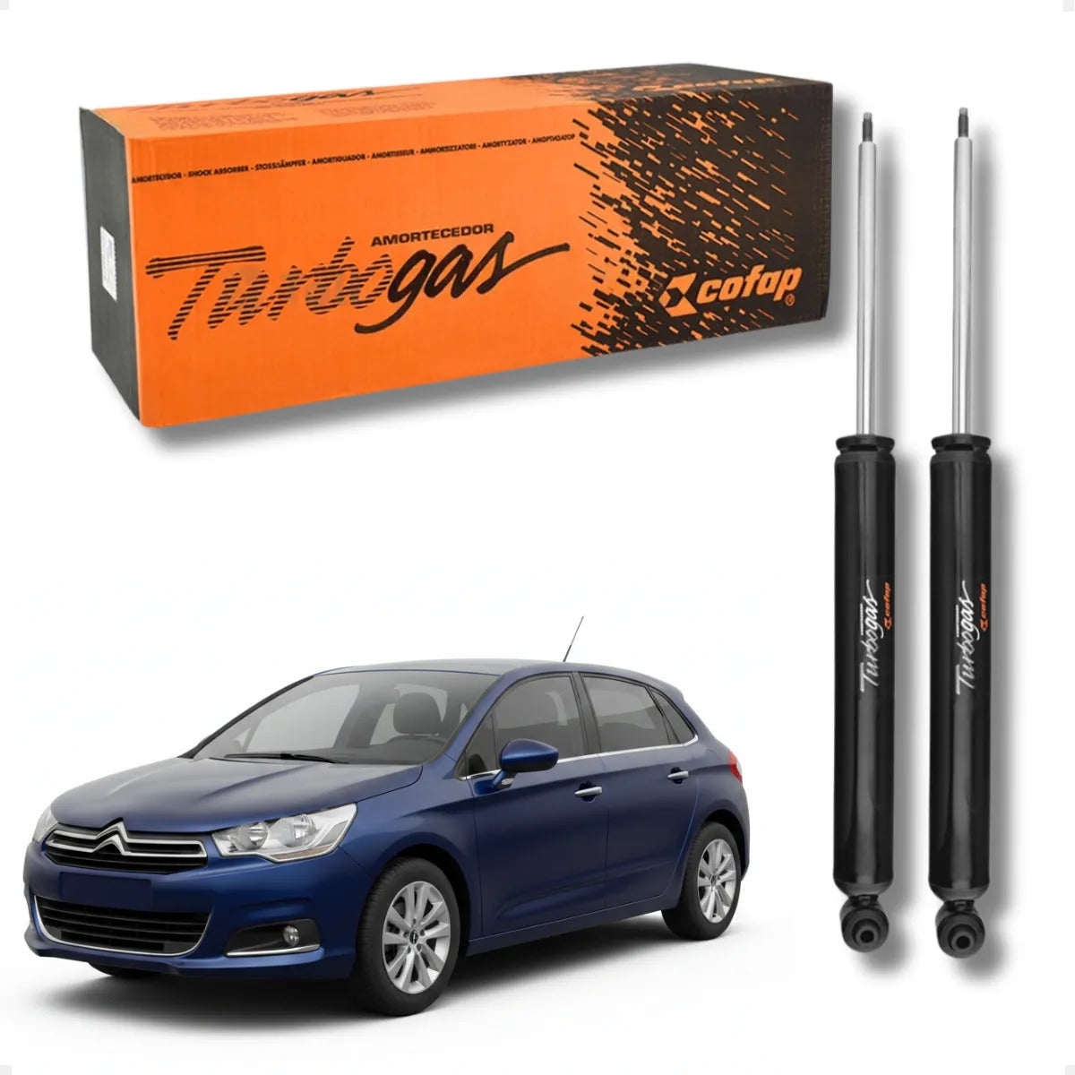 Amortecedor Traseiro Citroen C4 Ate 2014 Cofap Gl13081