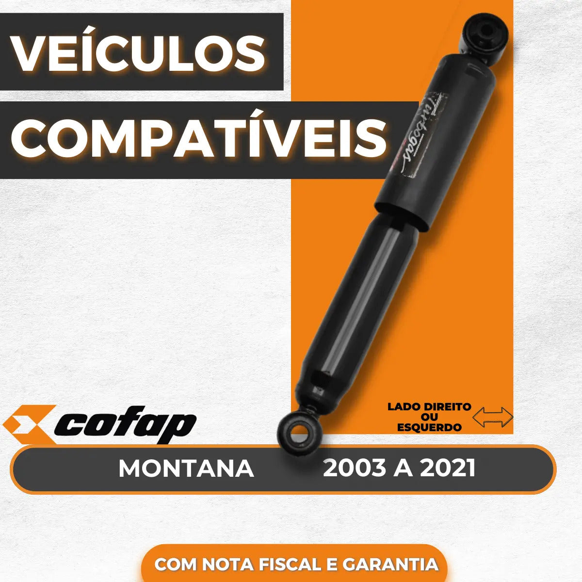 Amortecedor Traseiro Montana  2008 A 2019 Cofap