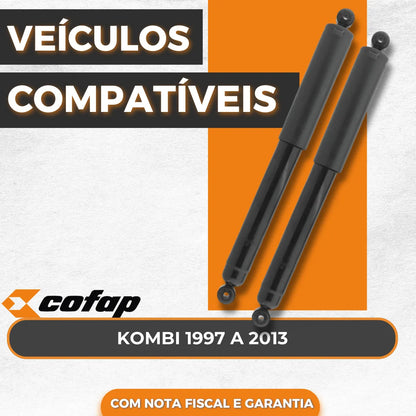 Par Amortecedor Traseiro Vw Kombi 1.4 1997 À 2013 Cofap