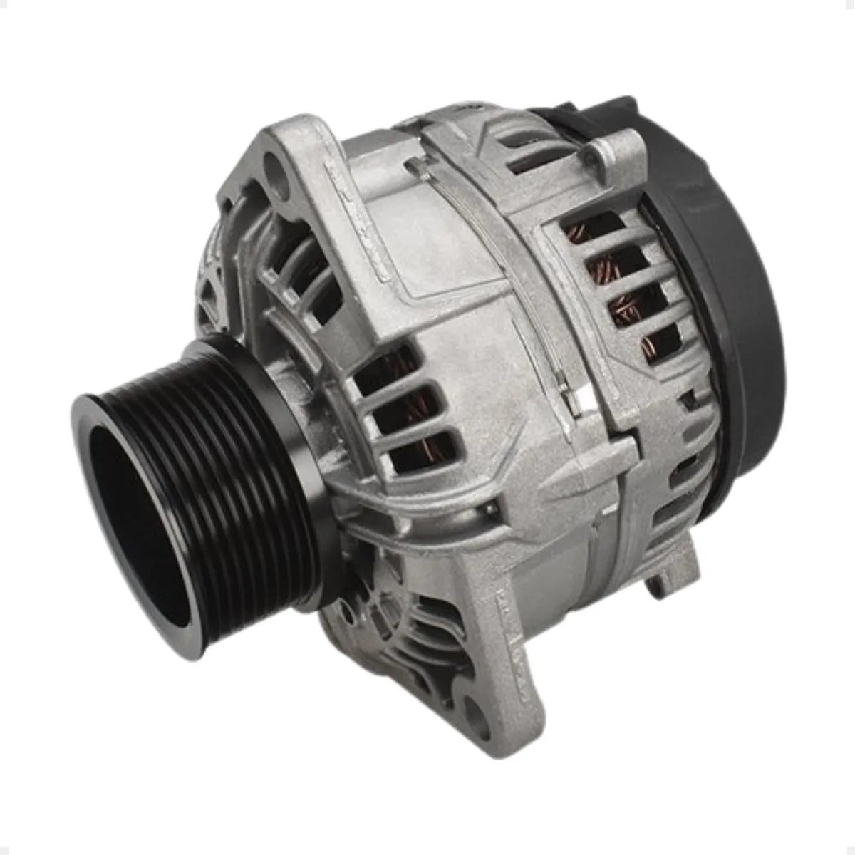 Alternador Mb Axor 2035 24v 100a Bosch Hd9 Com Polia 9pk