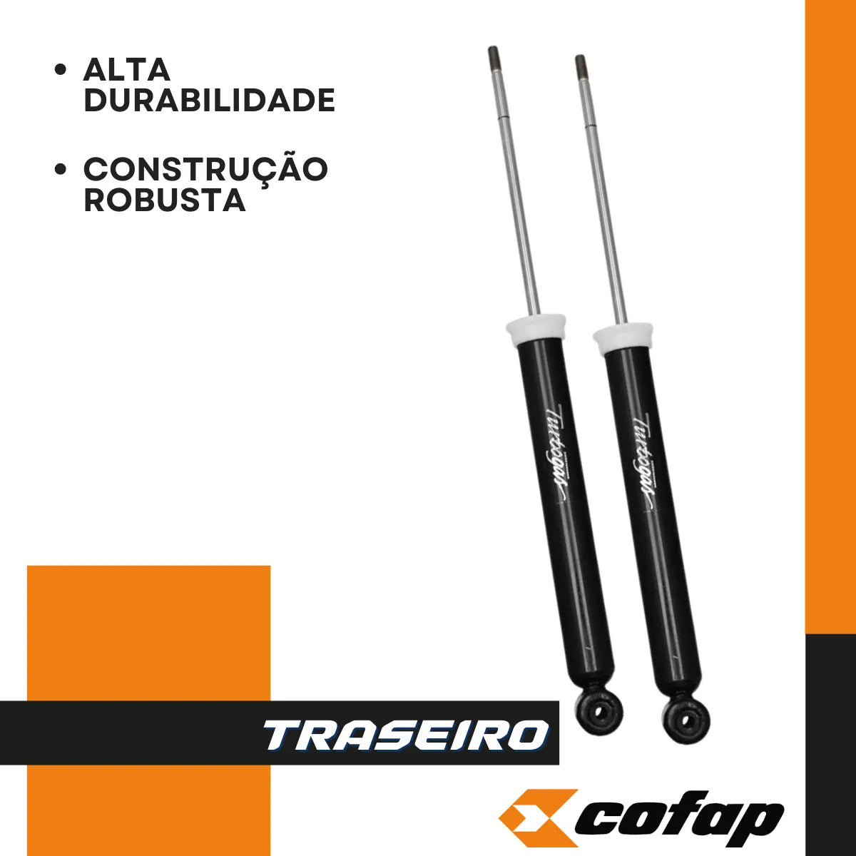 Par Amortecedor Traseiro Mobi 1.0 Flex Original Cofap
