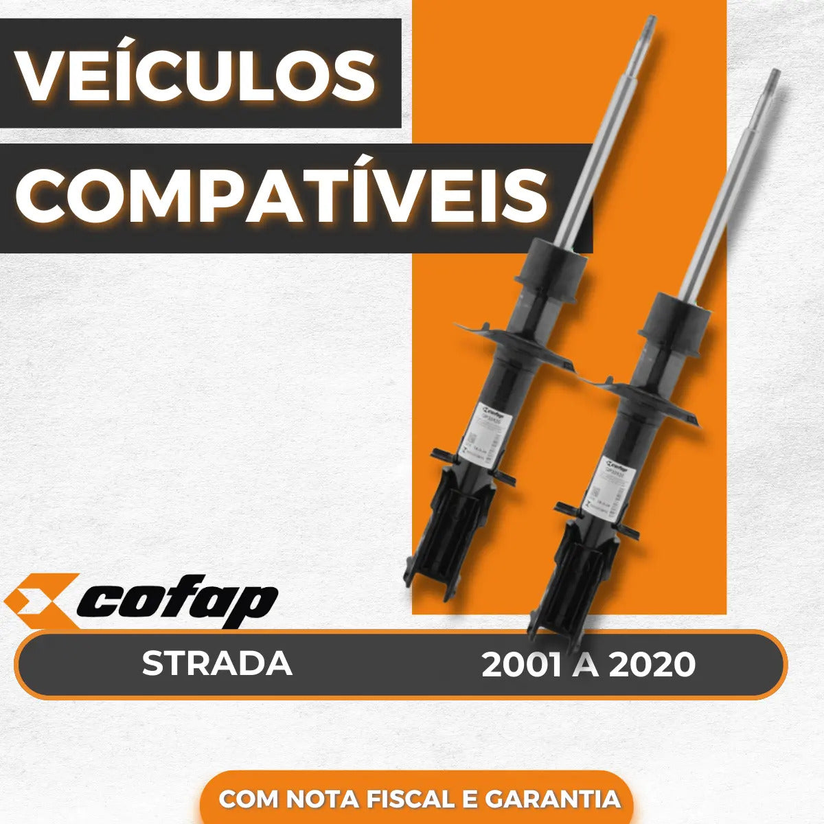 Par Amortecedor Cofap Dianteiro Strada 2001 A 2020