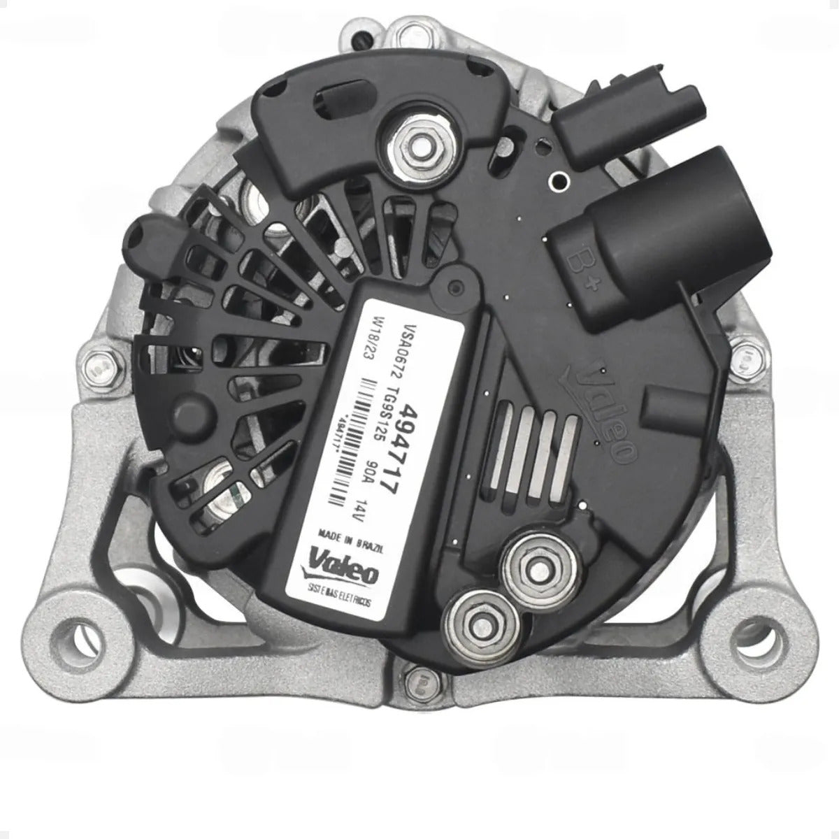 Alternador 12v 90a 494717 Aircross 12v 90a Com Polia 6pk