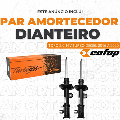 Par Amortecedor Dianteiro Toro 2.0 Flex/diesel Cofap
