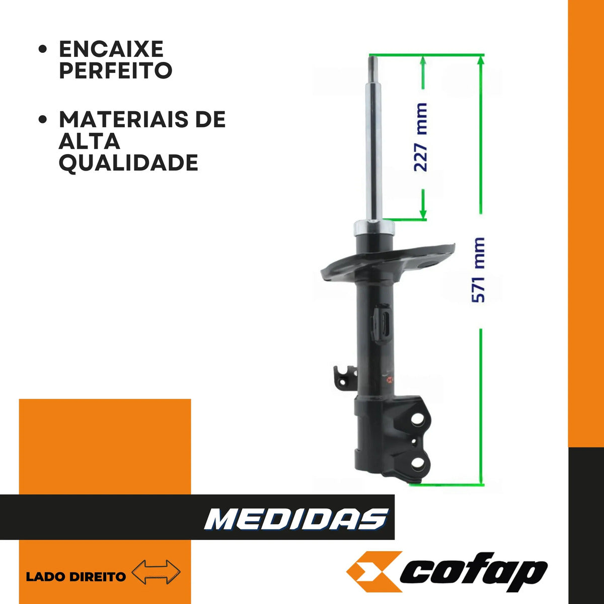 Amortecedor Direito Cronos 2018 A 2022 Cofap Gp33298