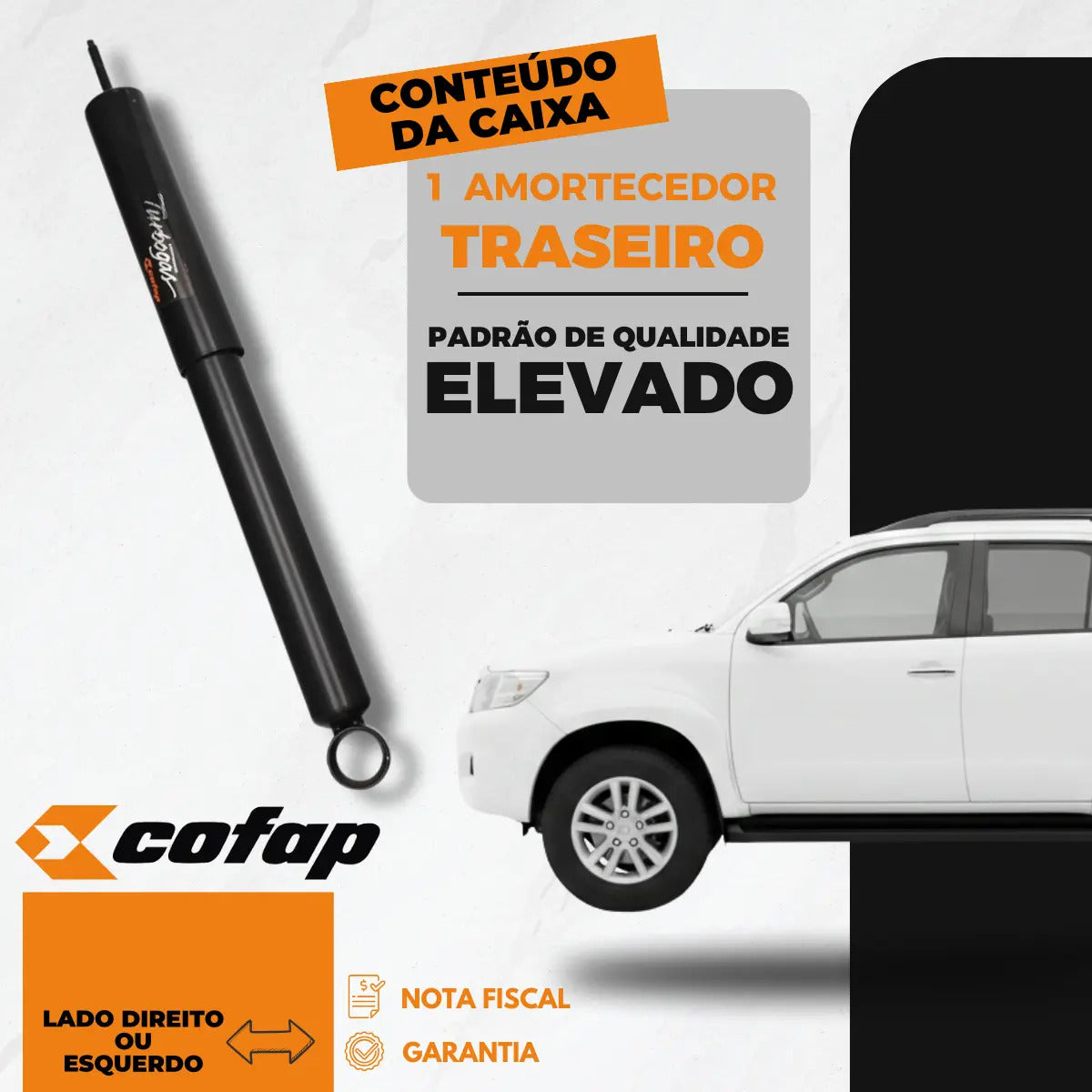 Amortecedor Traseiro Turbogás Cofap Hilux Sw4 2013 2014