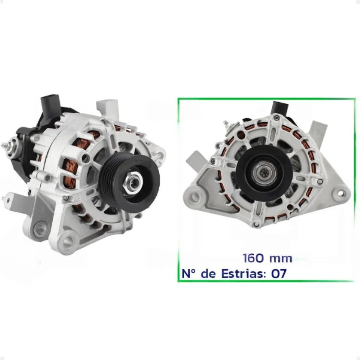 Alternador Yaris 1.3 1.5 2018 Em Diante 12v 90a Com Polia