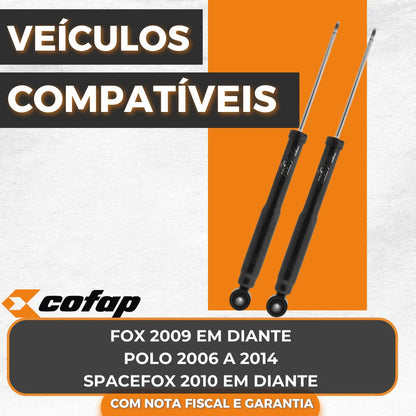 Par Amortecedor Traseiro Original Cofap Fox 2009 Em Diante
