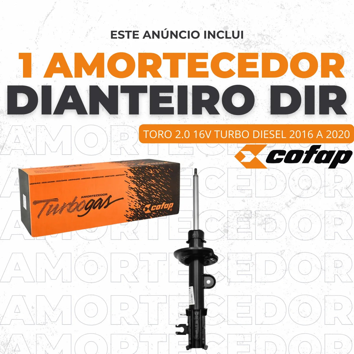 Amortecedor Dianteiro Direito Toro 2.0 Flex/diesel Cofap