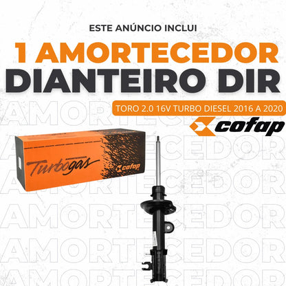 Amortecedor Dianteiro Direito Toro 2.0 Flex/diesel Cofap