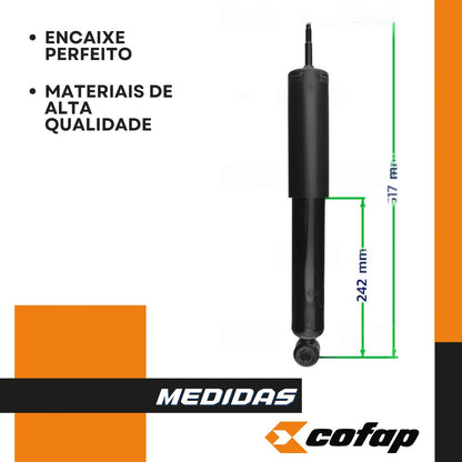 Par Amortecedor Traseiro F1000 1979 A 1990 Cofap