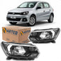 Farol Másc Negra Voyage Gol G7 2018 19 20 2021 Origina Arteb