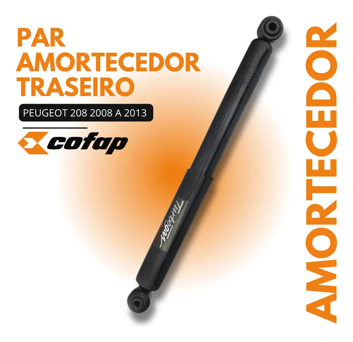 Par Amortecedor Traseiro Original Cofap Peugeot 208 2008