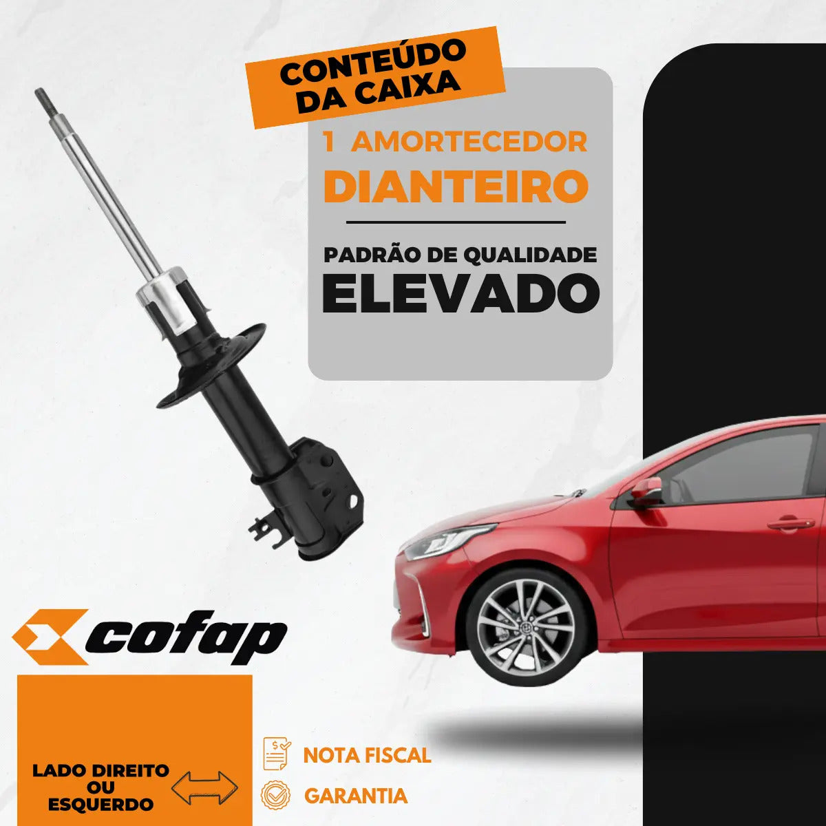 Amortecedor Dianteiro Yaris Automático Original Cofap