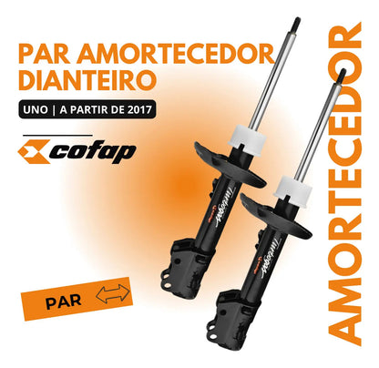 Par Amortecedor Dianteiro C/ Barra Uno 2017/.. Cofap Turboga